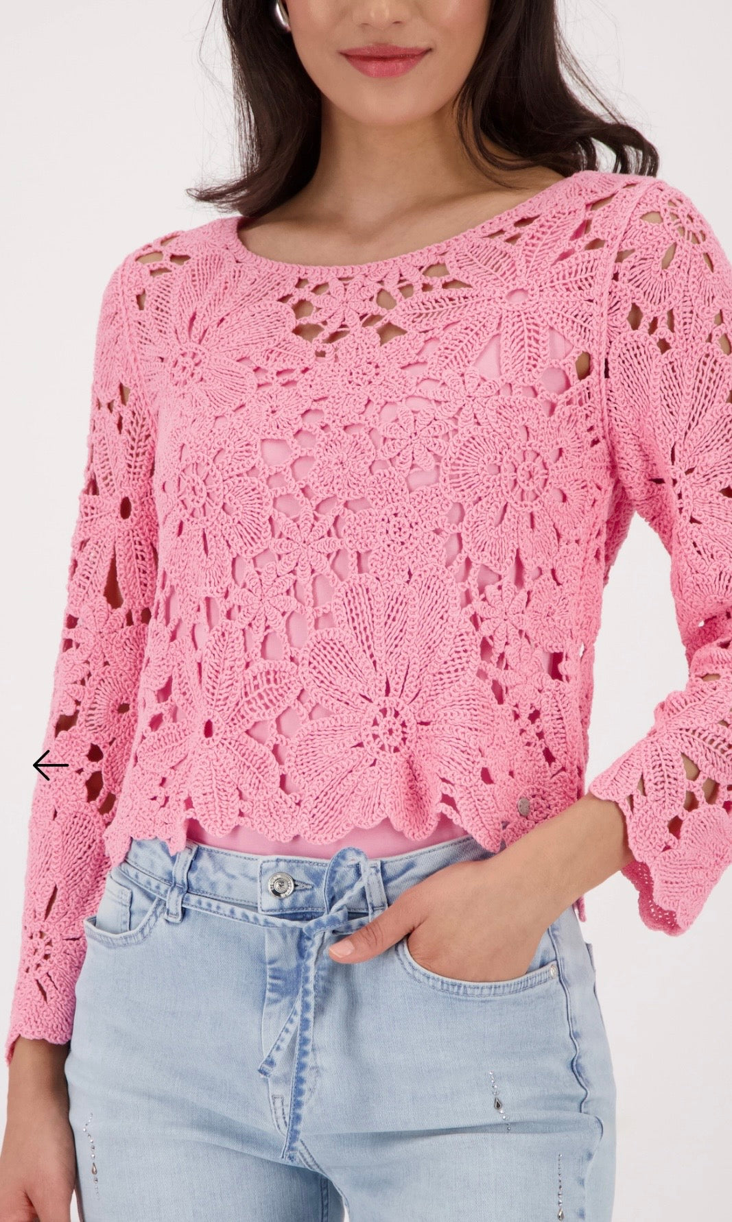 NEWJUMPER WITH CORNELLY CROCHET PATTERN
COLOR: Spring flower