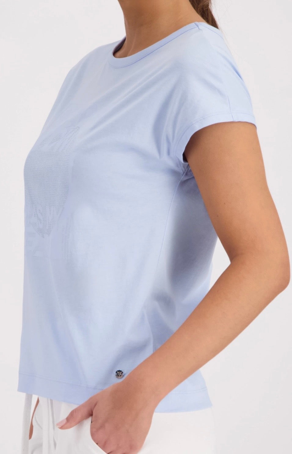 NEW T-SHIRT WITH LETTERING
COLOR:LIGHT SKY