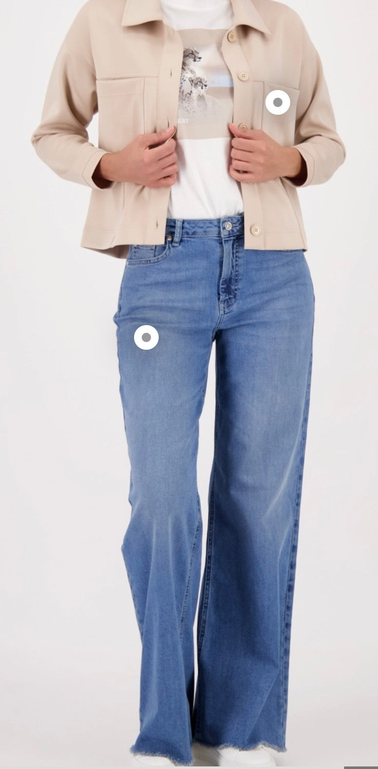 NEWT-SHIRT WITH LEOPARD PRINT in off white