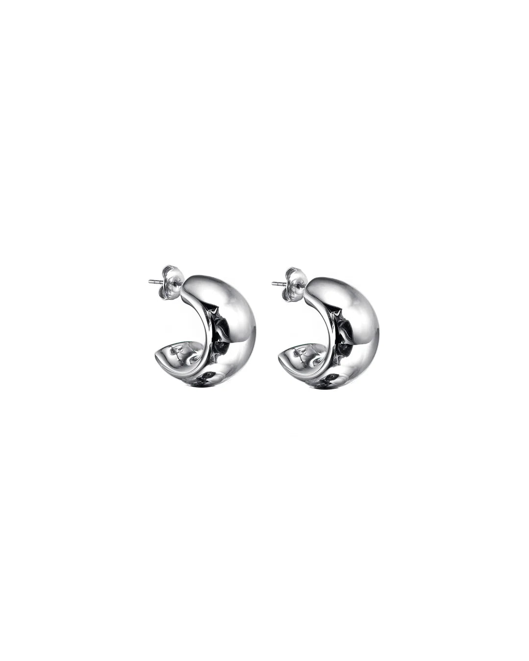 Silver Sani Hoop Earrings