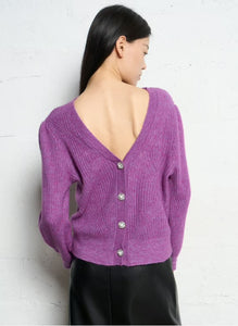 Suncoo
Gilet col V en laine mélangée - Purple – POLLEN