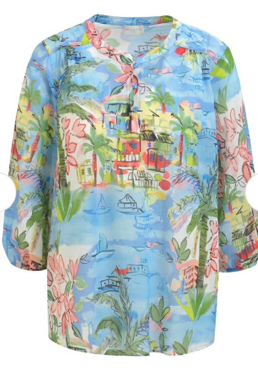 Milano | Italian Print Blouse