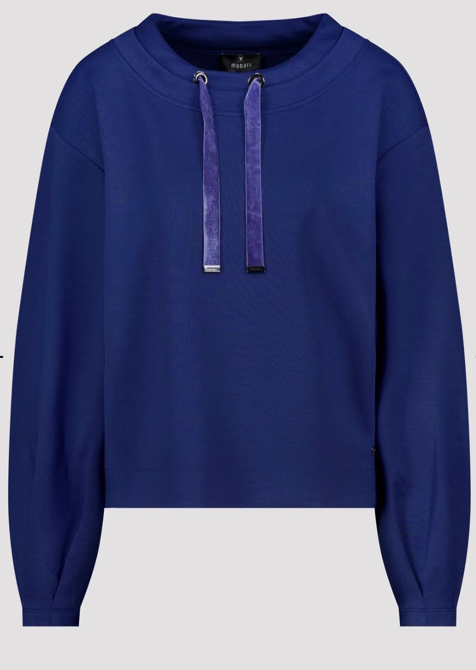 NEW-SWEATSHIRT WITH VELVETY DRAWSTRING
COLOR:Classic navy