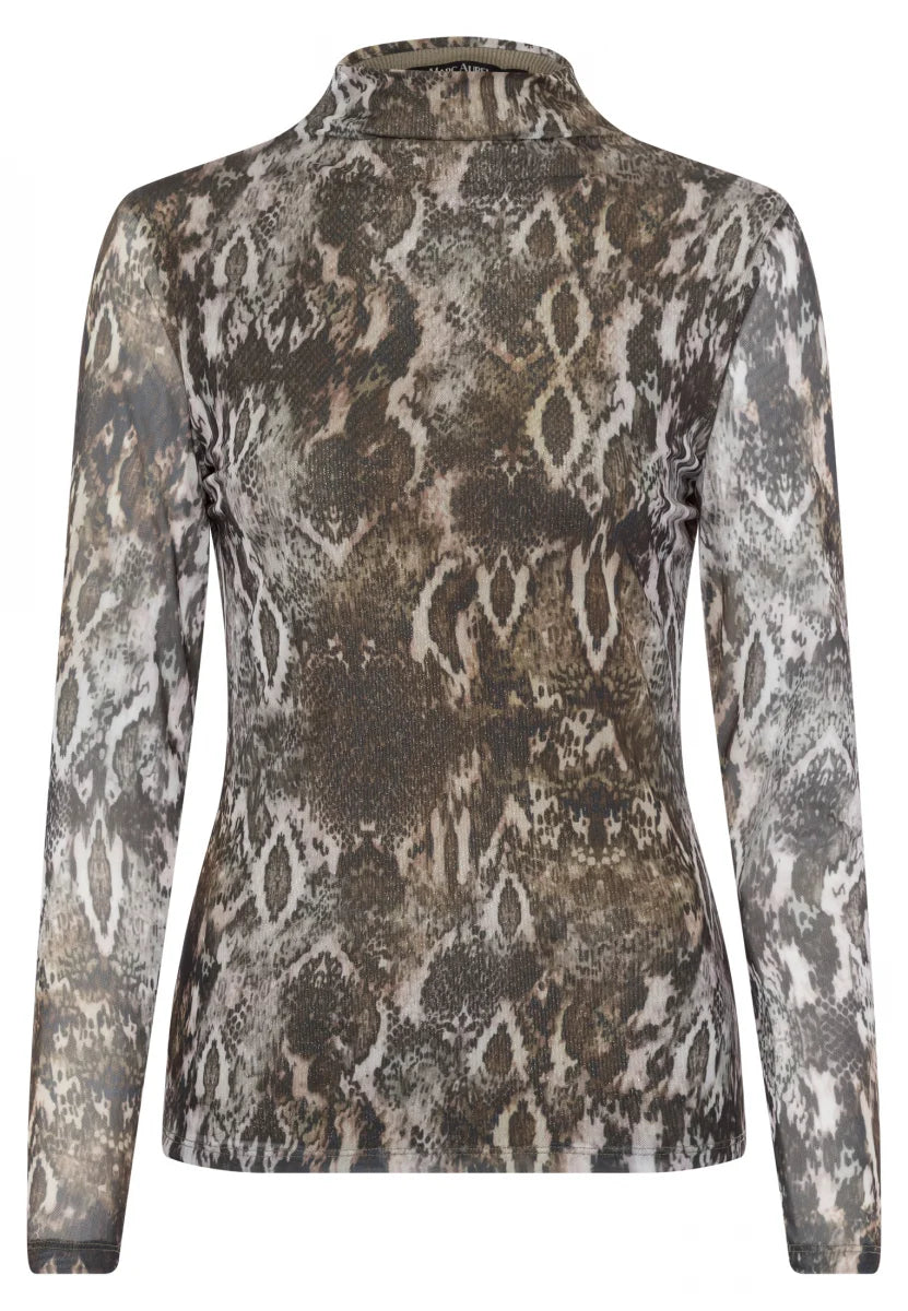 Snake print top