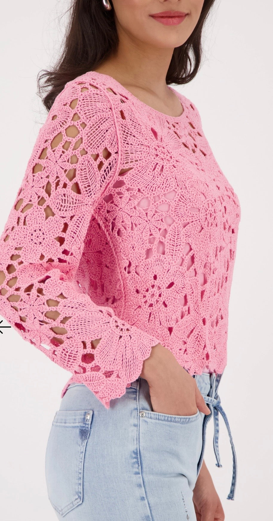 NEWJUMPER WITH CORNELLY CROCHET PATTERN
COLOR: Spring flower