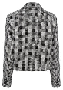 Jacket with graphic jacquard