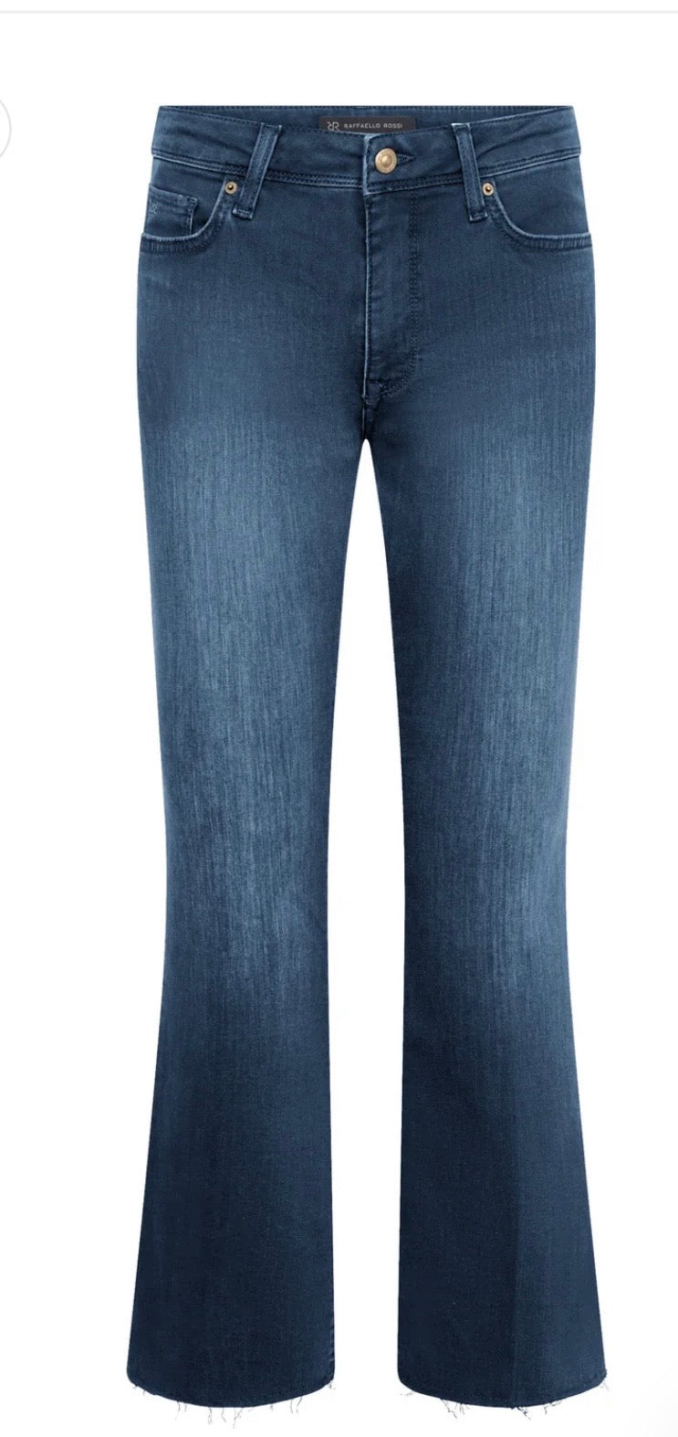 Raffaello Rossi Vic 6/8 Cropped Ring Stretch Jeans Dark Blue