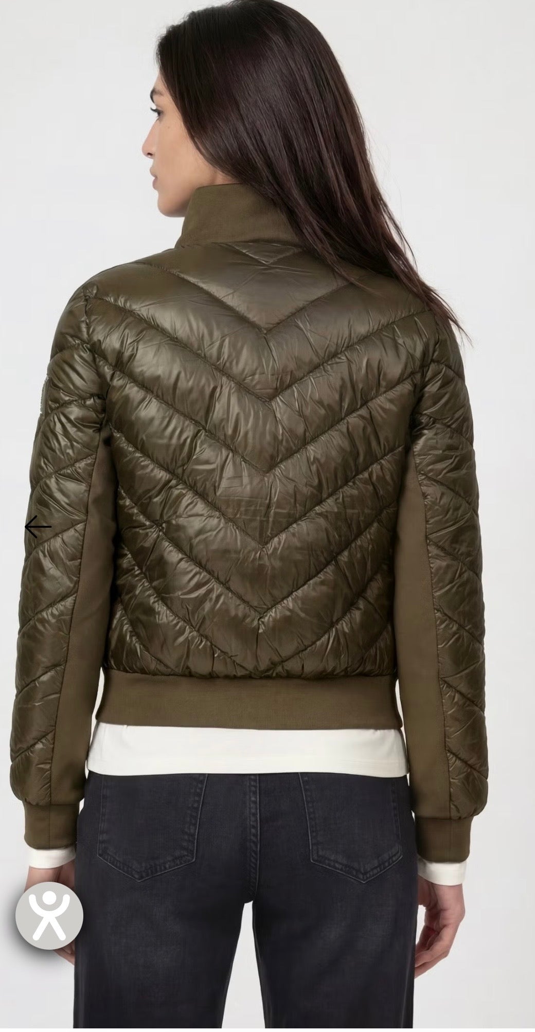OLIVE JACKET WITH NEOPRENE