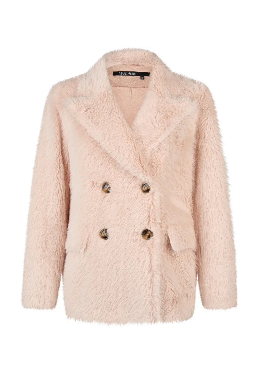 Blush Double-breasted outdoor blazer