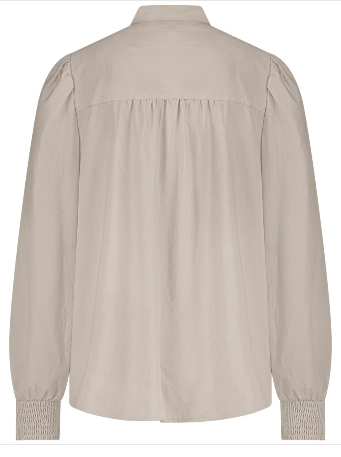 Red Button Estelle bow sparkle blouse in Latte