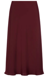 MIDI SKIRT - LIGHT BORDEAUX