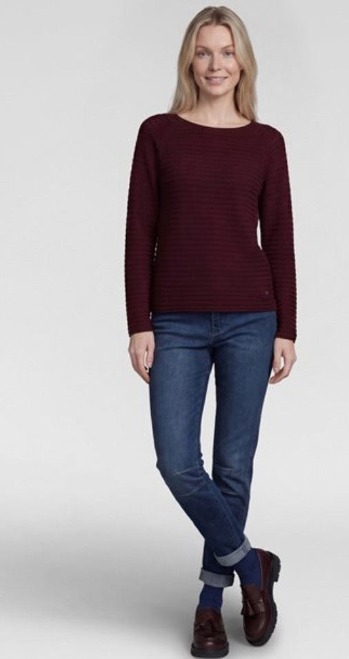 Rabe Textured Knit
Jumper Merlot