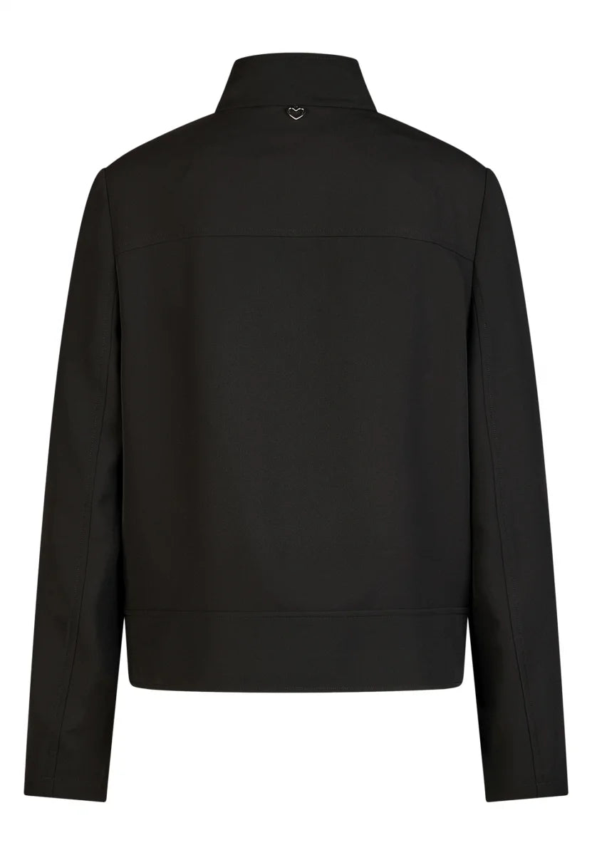 Jacket in softly draping fabric in black
