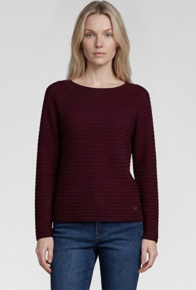 Rabe Textured Knit
Jumper Merlot