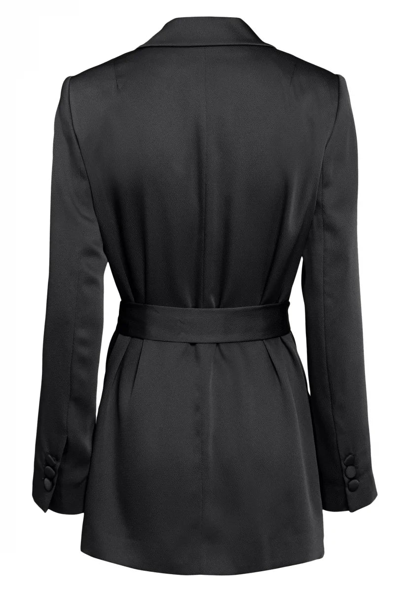 Blazer in matte satin