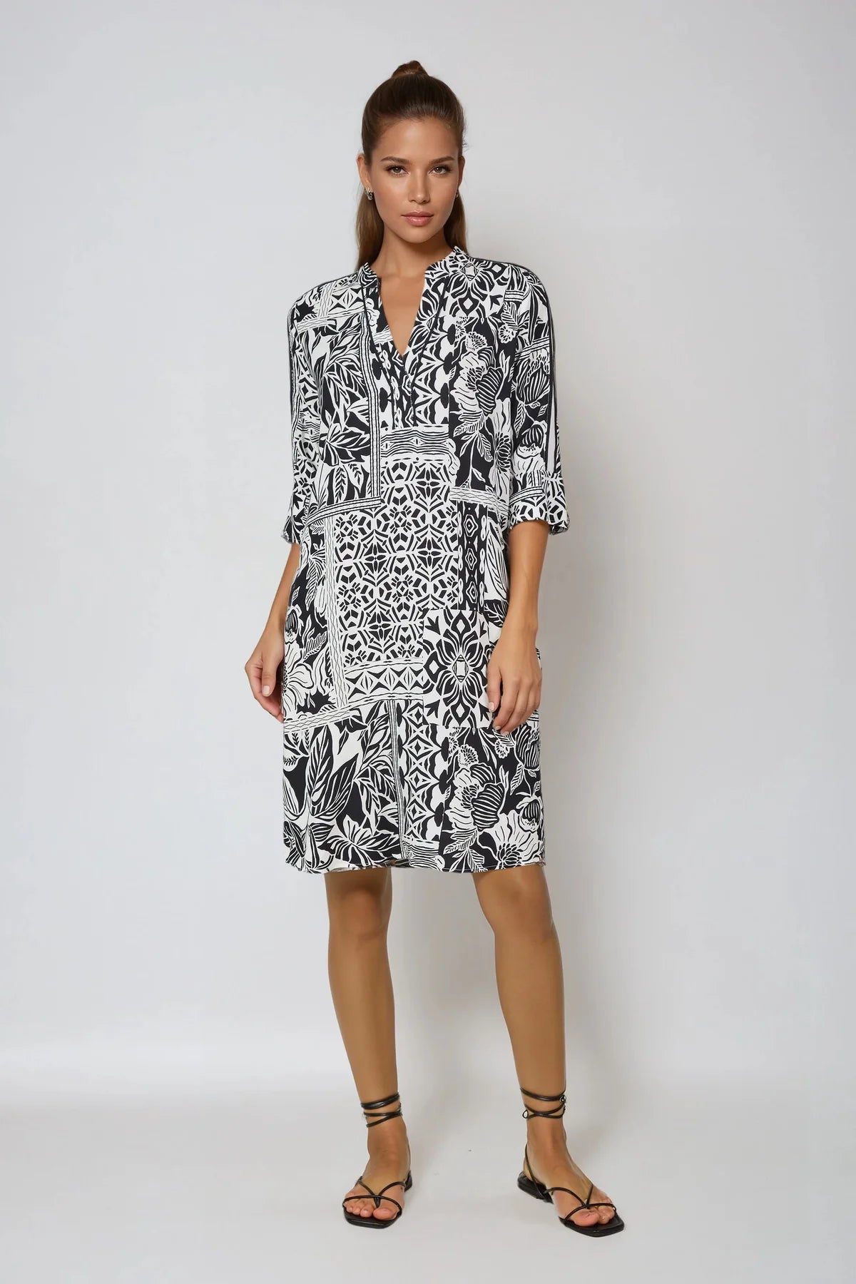 Dress With Patchwork Print