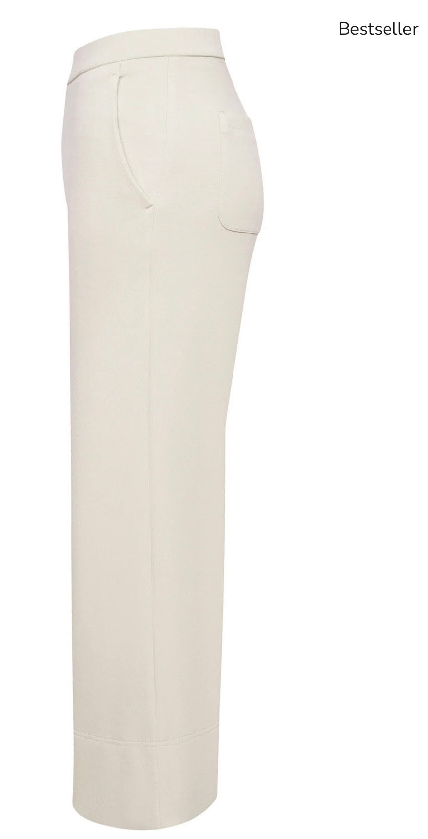 Rafaelli Rossi 6/8 Palina trouser in wool white