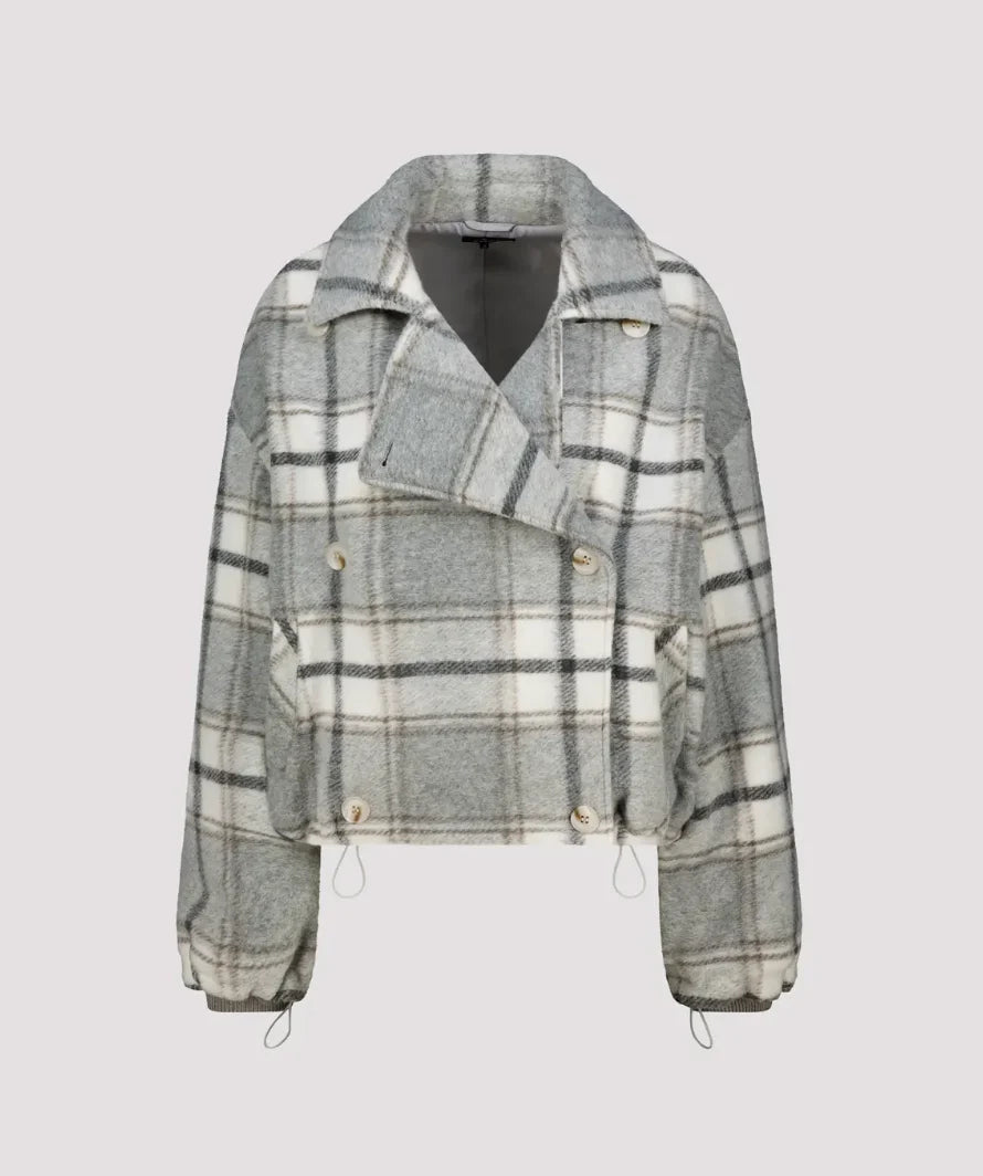 CHECK JACKET - LIGHT GREY PATTERN