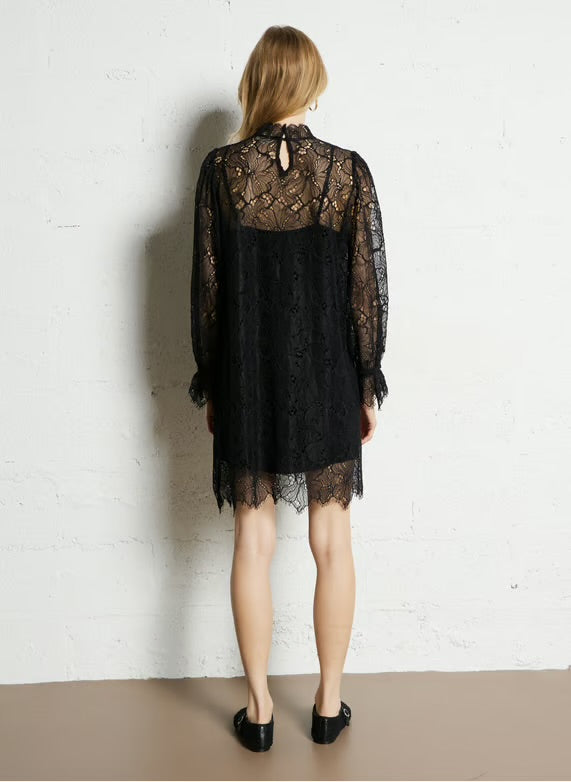 Eco-friendly
New
Suncoo
Lace dress - Black – CARA