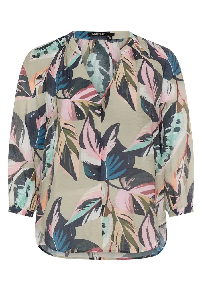 Marc Aurel PINK FLORAL PRINT BLOUSE