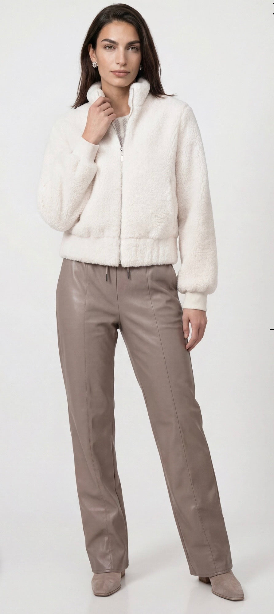 NEW TEDDY JACKET in colour pearly