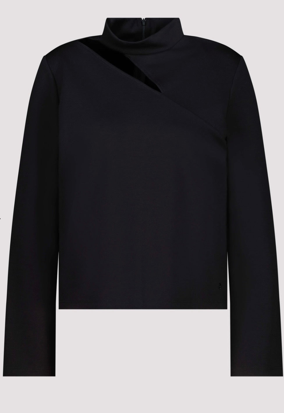 NEWSWEATSHIRT WITH CUT OUT
COLOR: Black
