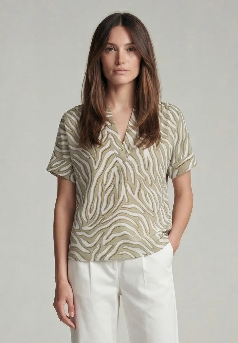 Marc Aurel print blouse