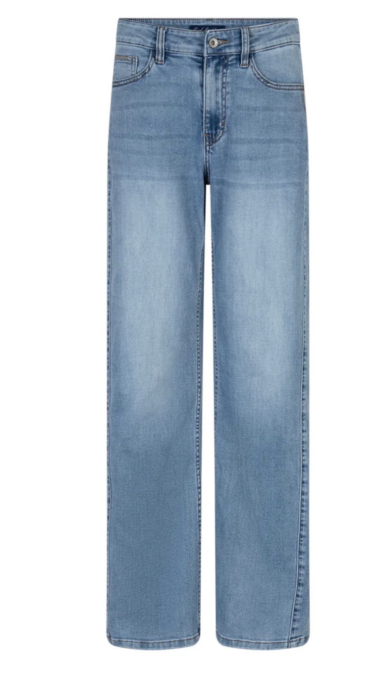 RED BUTTON CLAUDETTE SLANTED SEAM LIGHTBLUE