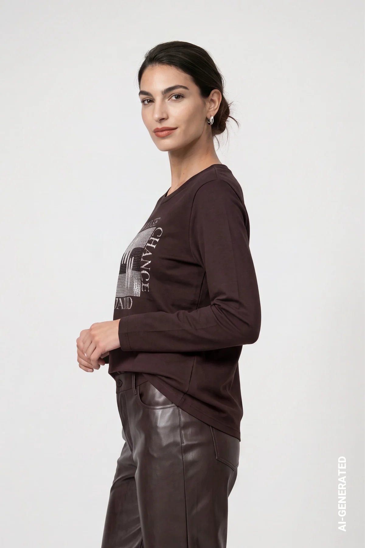 LOGO T-SHIRT - BLACK COFFEE
