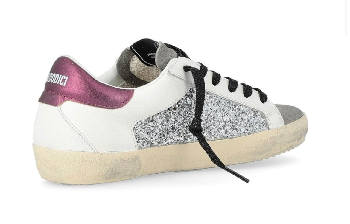 4B12 Supreme Shoe in Silver and Purple