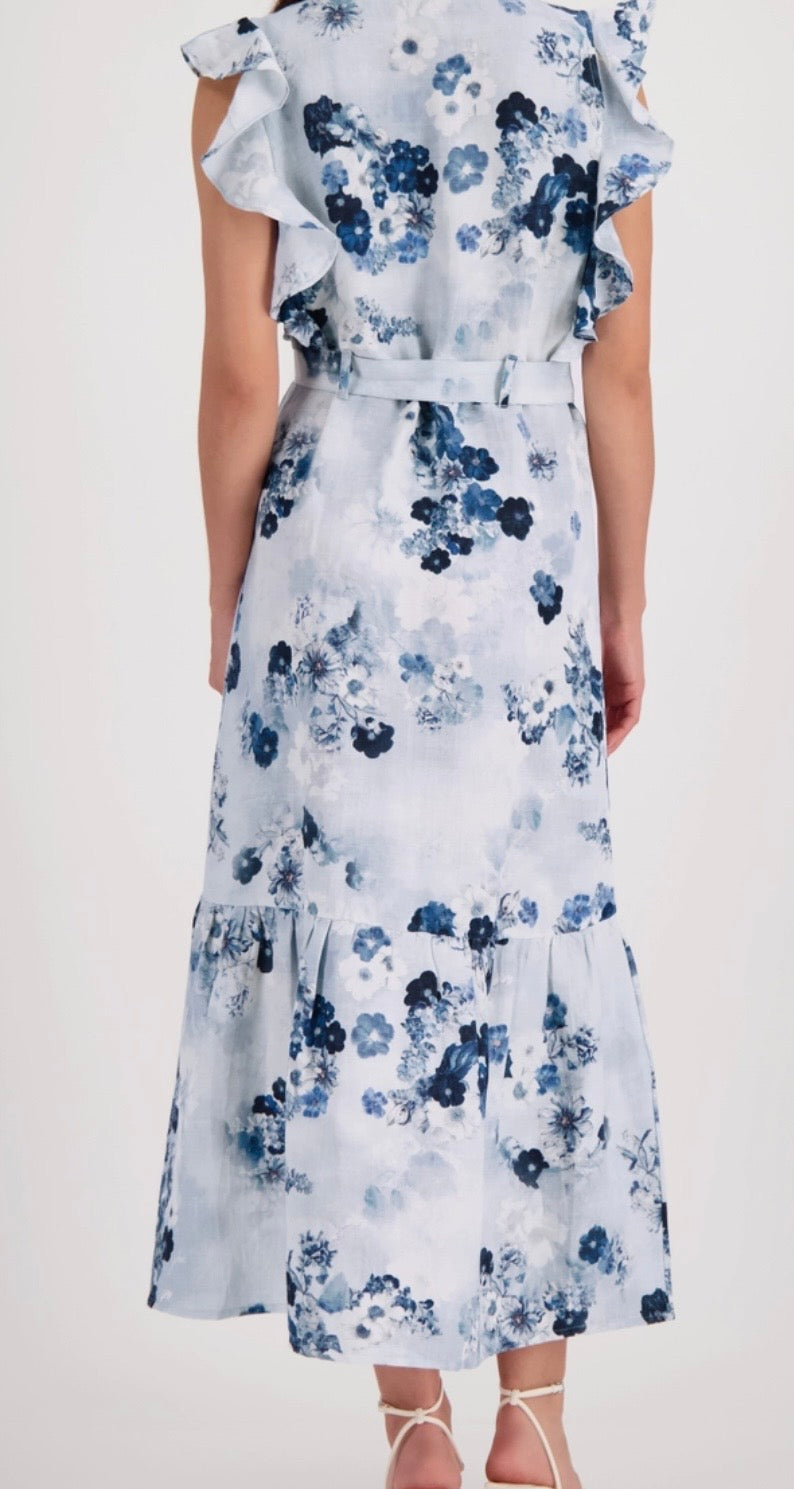 DRESS WITH FLORAL PATTERN
COLOR: Sea side pattern