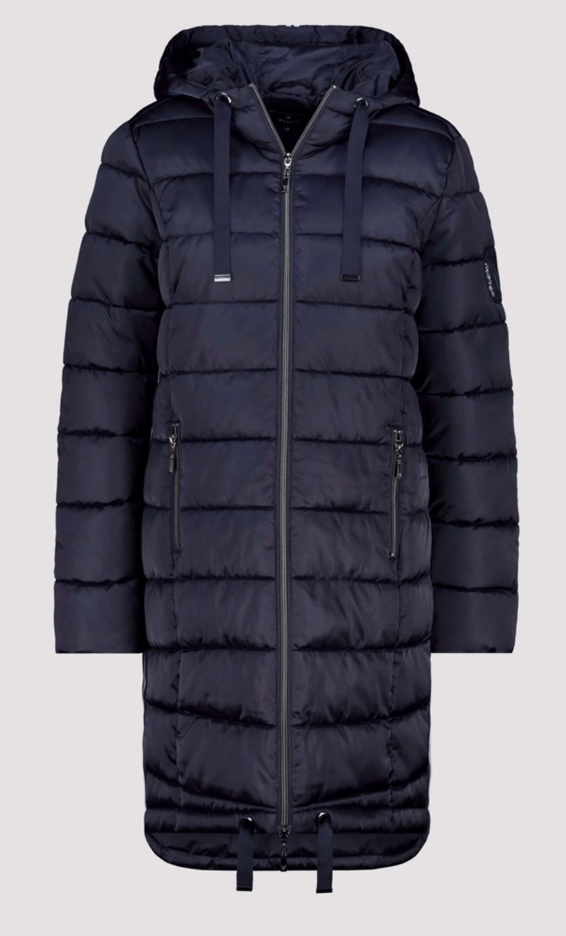 NEWQUILTED COAT WITH STRIPES
COLOR:Night Sky