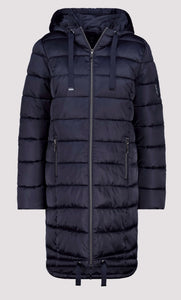 NEWQUILTED COAT WITH STRIPES
COLOR:Night Sky
