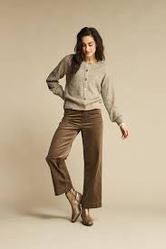 Red Button – Cardigan Ajour Sparkle – Truffle