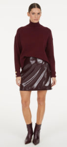 HIGH NECK SWEATER - LIGHT BORDEAUX