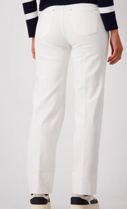 TROUSERS WITH CHAINS AT WAISTBAND
COLOR: Off-white