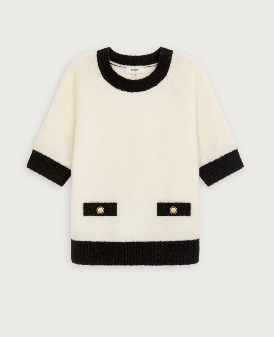 Suncoo PULL PACIVA in BLANC CASSE