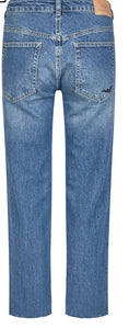 5-pocket jeans in comfort blue denim
