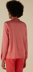 STAFFA Patterned blouse IN CORAL SMALL