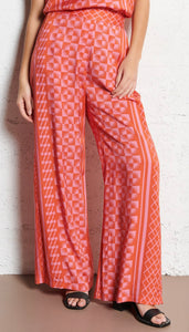 Suncoo
Printed wide trousers - Red – JAIRO