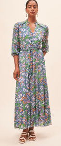 Robe Cosmos
Floral print long belted dress