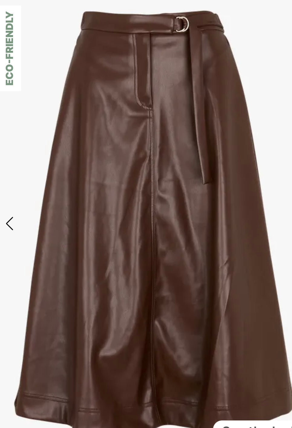 SUNCOO FLOYD - Brown Flared midi skirt