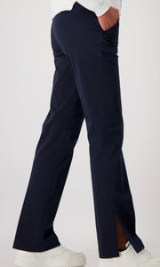 CHINOS WITH SIDE SLIT
COLOR: Deep ocean