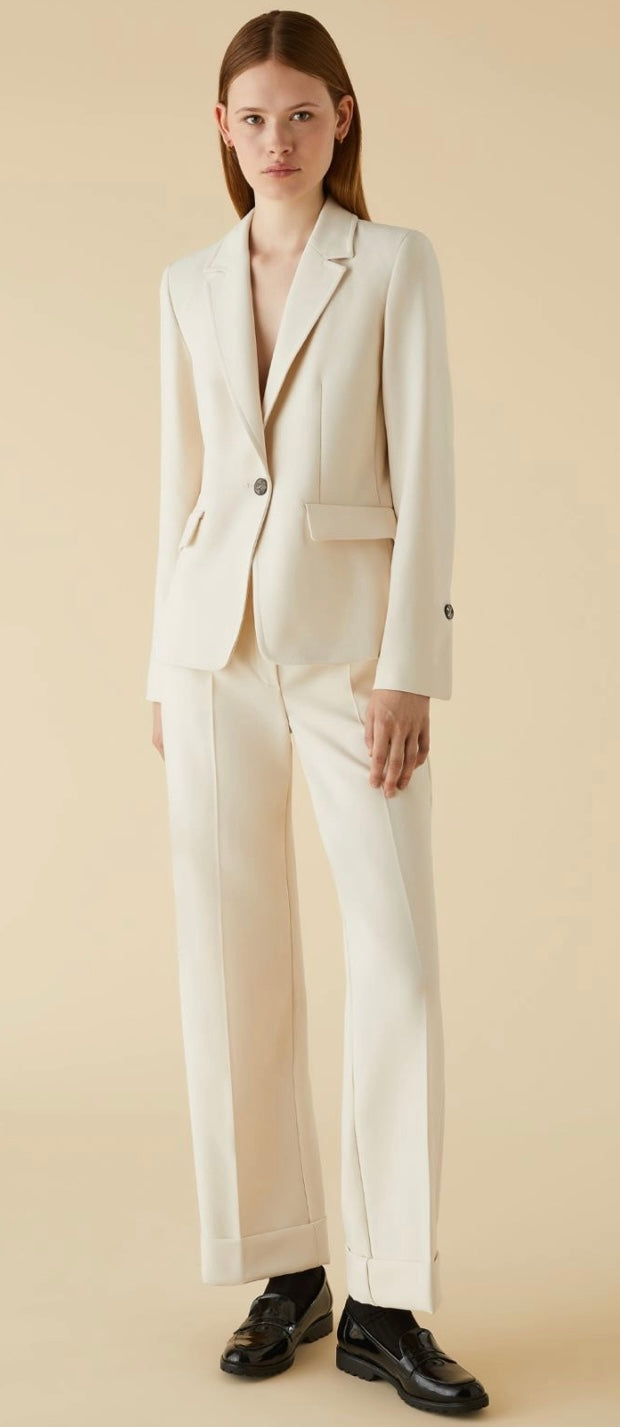 EMME  Dea Single-breasted blazer in ivory