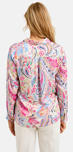 Paisley blouse with colourful print