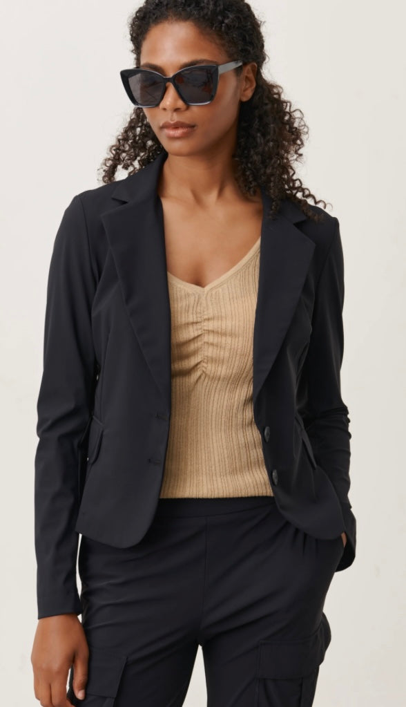 Atina Blazer Technical Jersey
Black