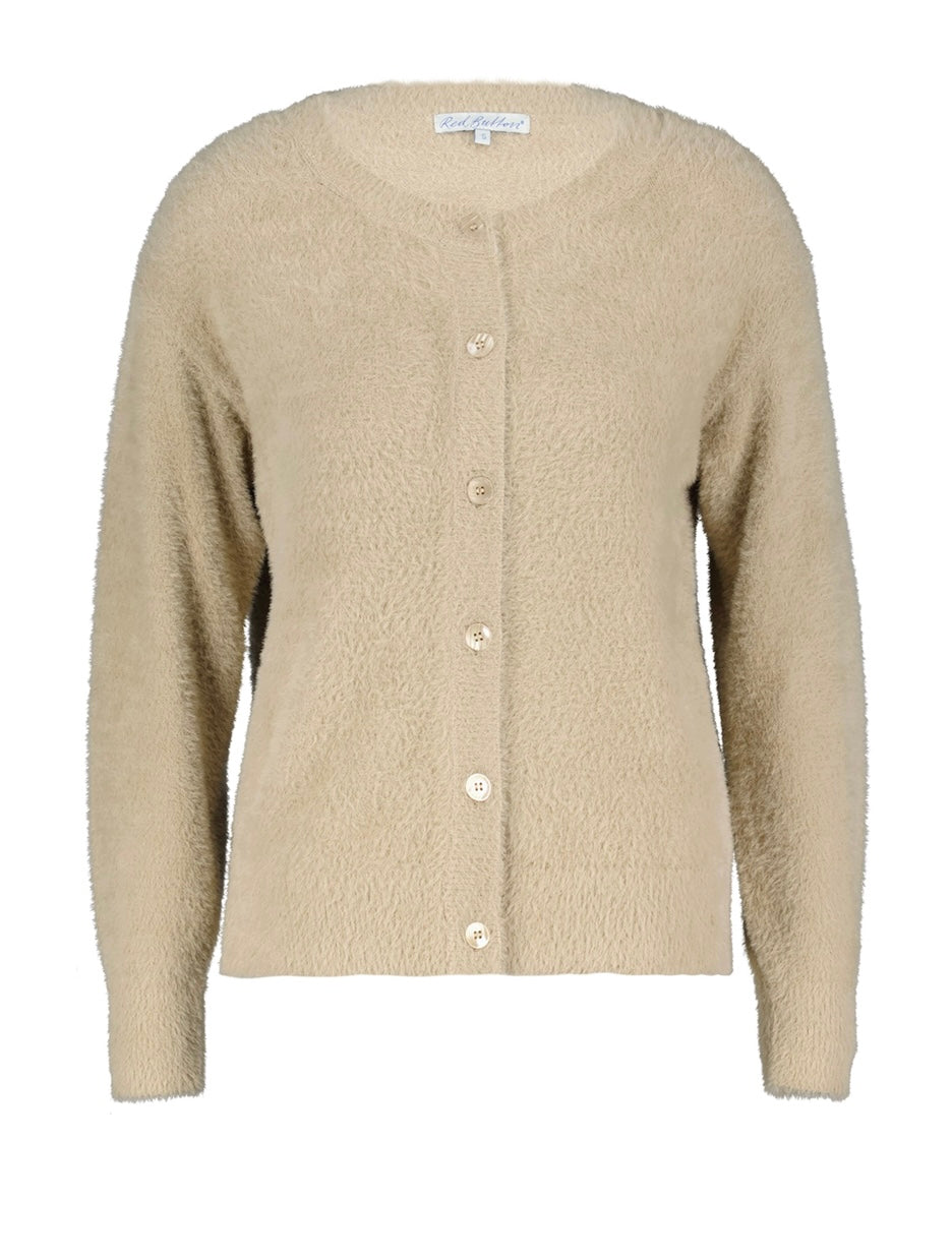 Red Button SRB4345 Cardigan fluffy in clay