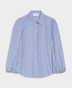 IBlues Pirata navy fine stripe shirt