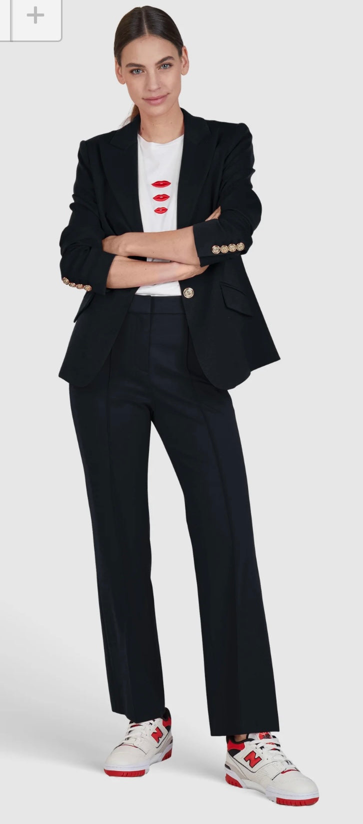 Fitted jersey blazer