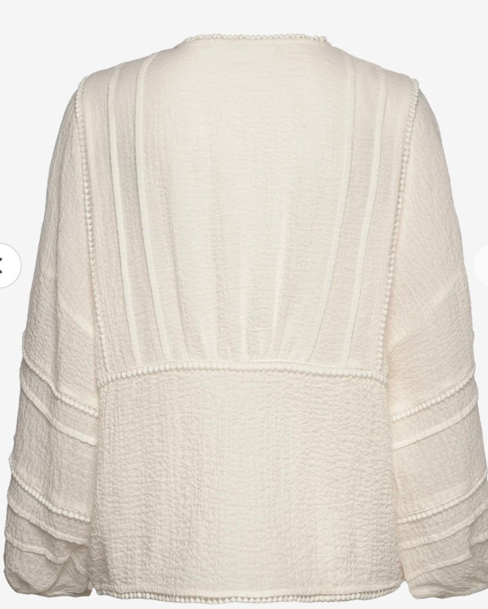 Mallani Blouse Snow White - Long sleeved blouses